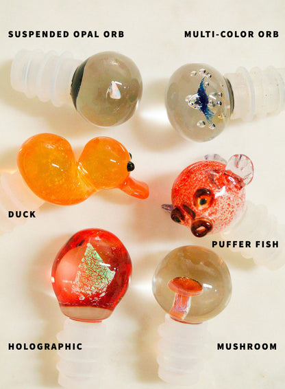 Glass Wine Bottle Stopper