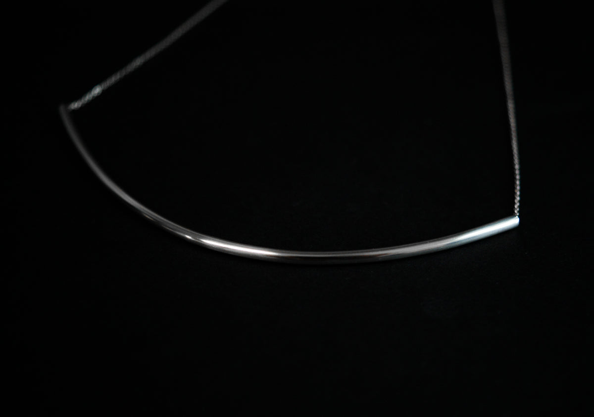 Arc Necklace, Gold Fill or Sterling Silver