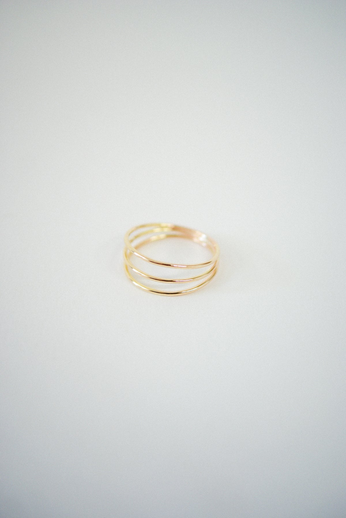 Connected Set of 3 Rings, 14K Gold Fill