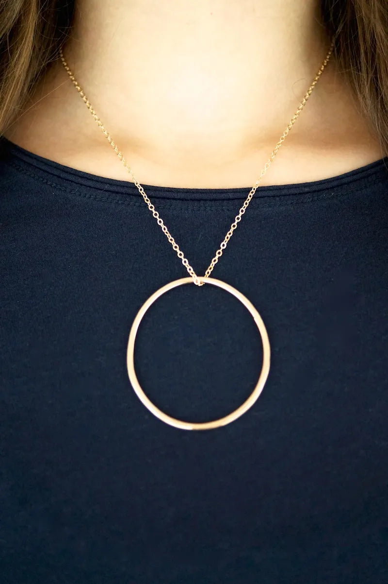 Large Open Circle Necklace