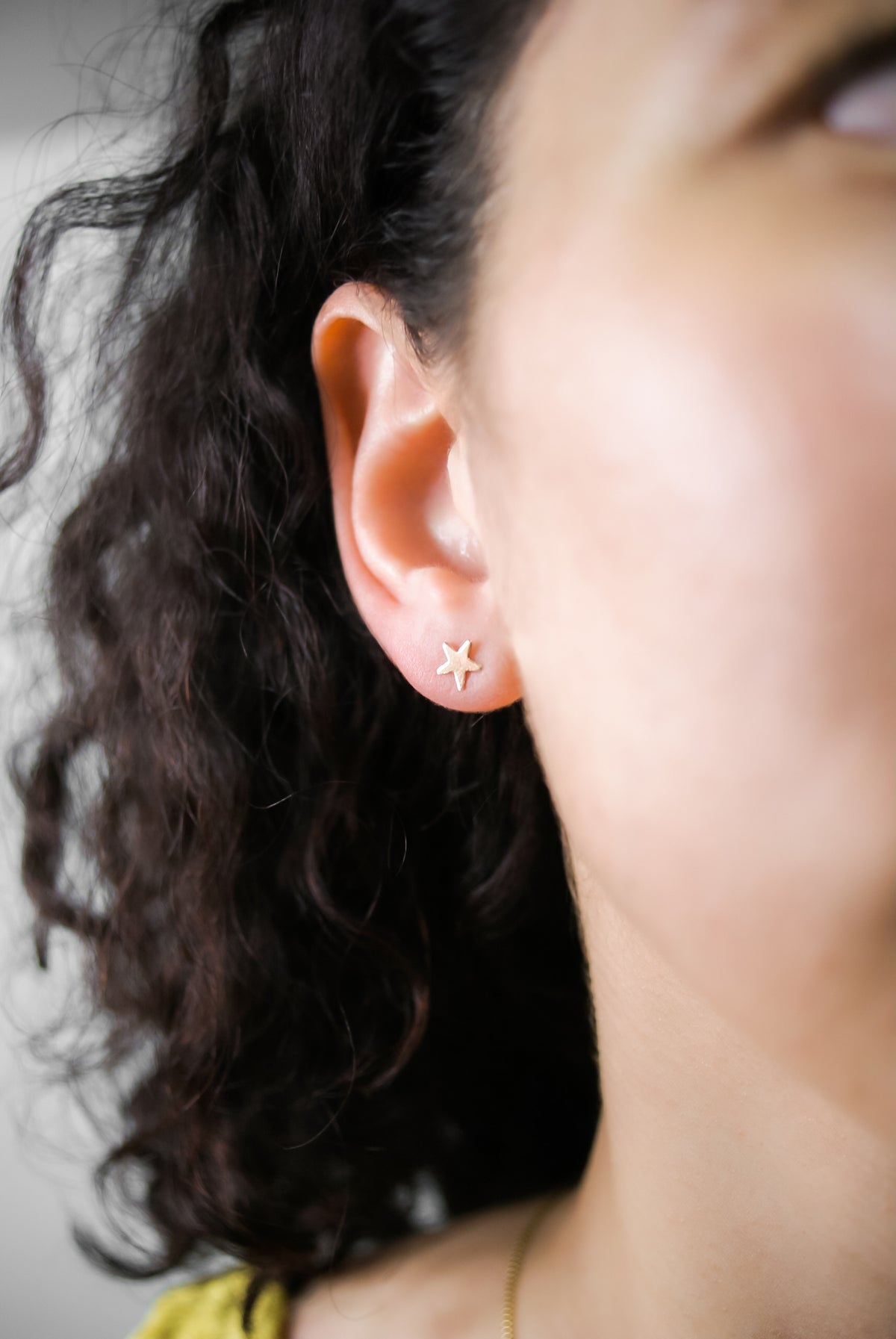 Star Stud Earrings, Gold Fill, Rose Gold Fill or Sterling Silver