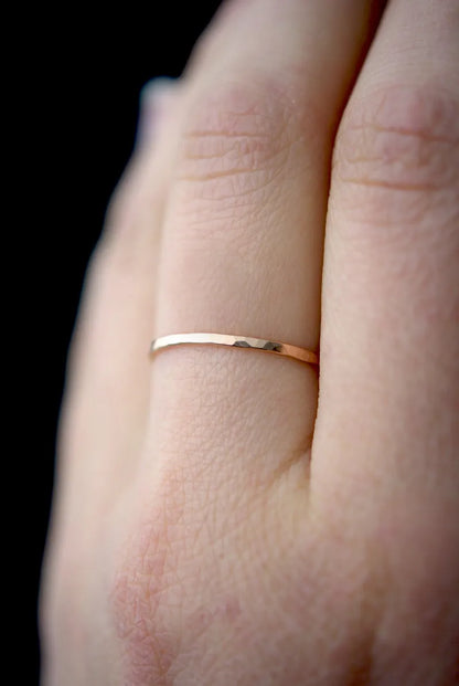 Medium Thick Ring, 14K Rose Gold Fill