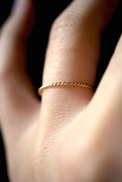Twist Ring, 14K Gold Fill