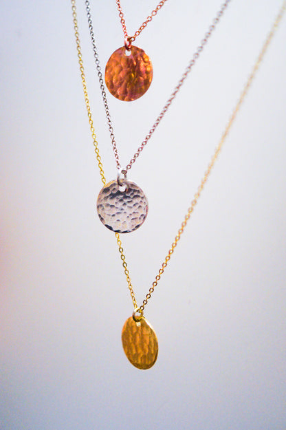 Hammered Medallion Charm