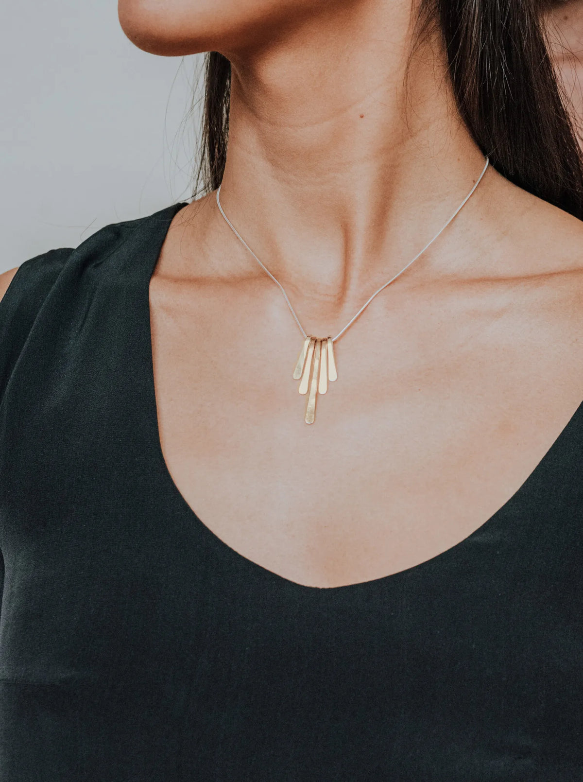 Mini Sunburst Necklace, Gold Fill, Rose Gold Fill, or Sterling Silver