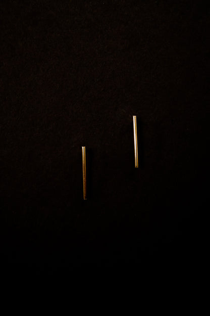 Bar Stud Earrings, Gold Fill, Rose Gold Fill or Sterling Silver