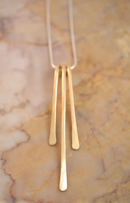 Medium Sunburst Necklace, Gold Fill, Rose Gold Fill, or Sterling Silver