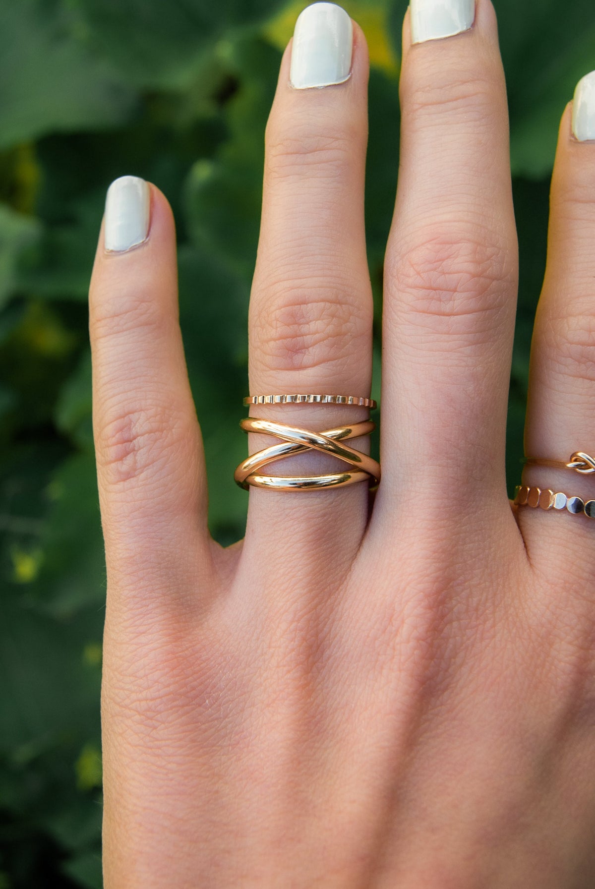 Infinity Spiral Ring, Solid 14K Gold