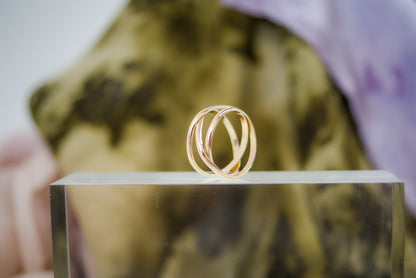 Infinity Spiral Ring, Solid 14K Gold