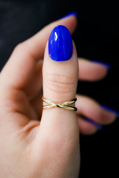 Infinity X-Ring, 14K Gold Fill