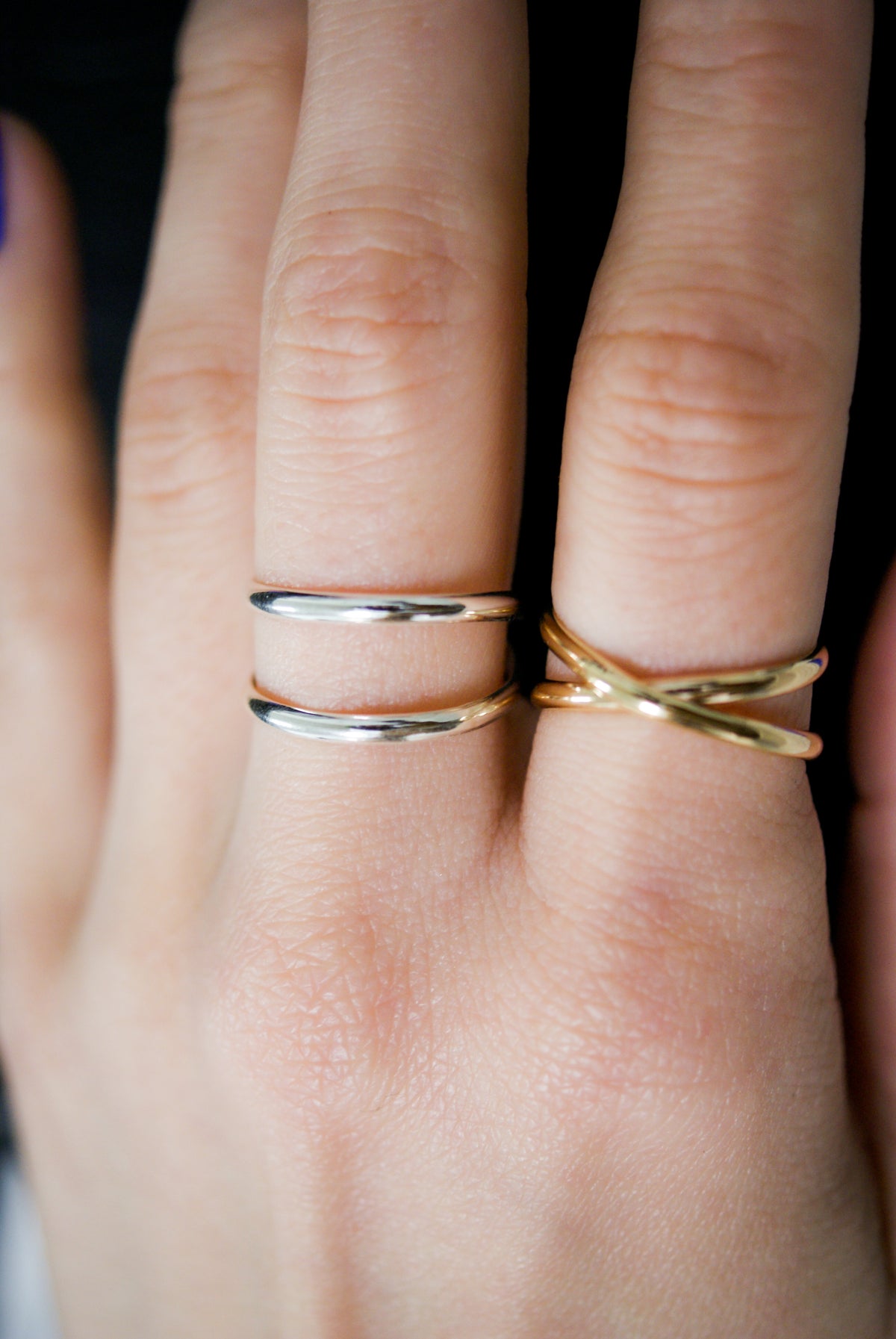Infinity X-Ring, 14K Gold Fill