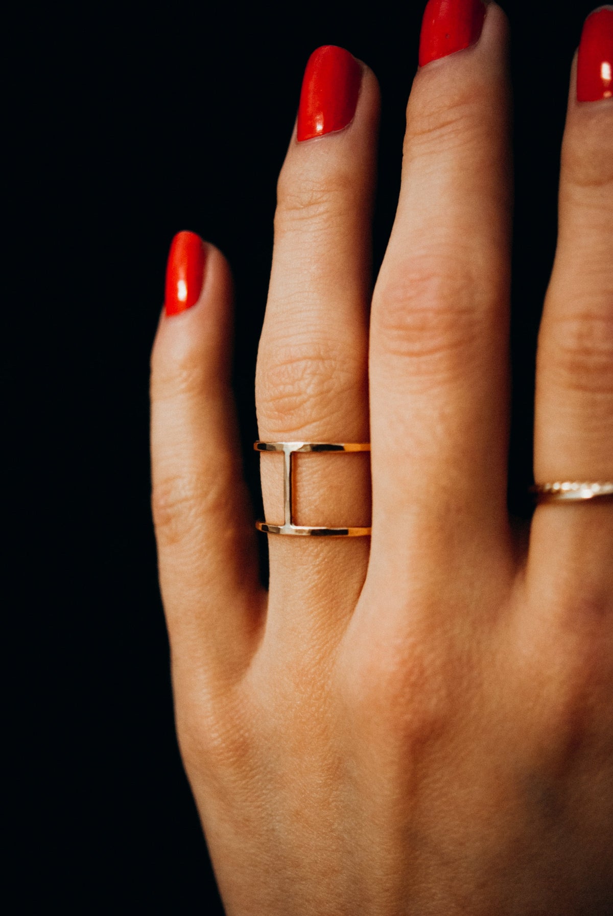 Large Cage Ring, Solid 14K Rose Gold