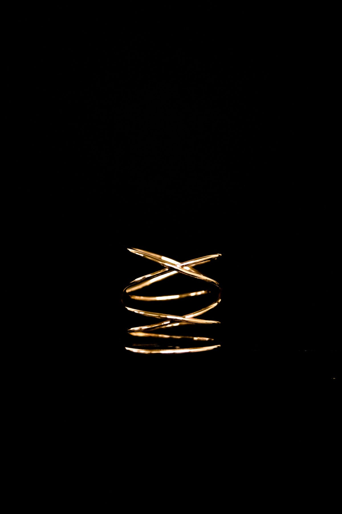 Large Wraparound Ring, Solid 14K Gold