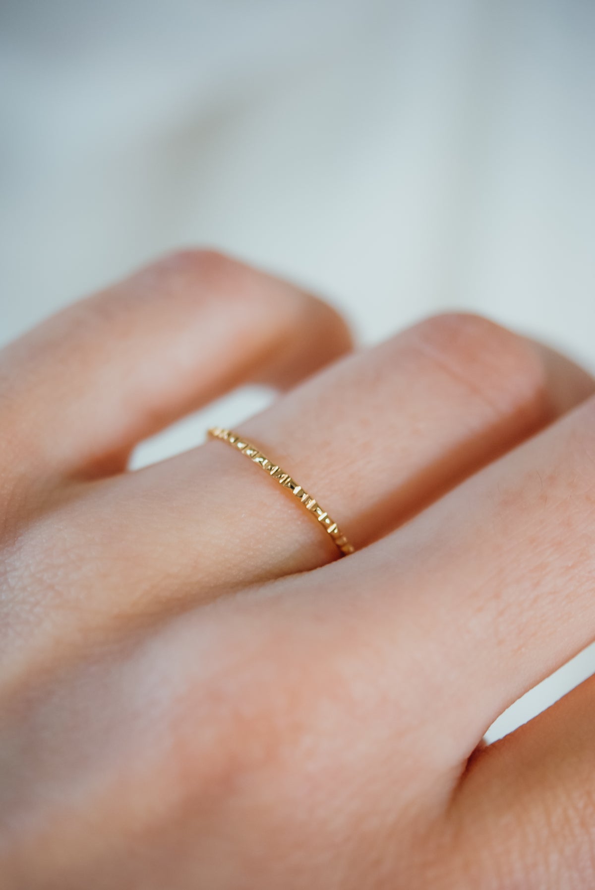 Lined Ring, 14K Gold Fill