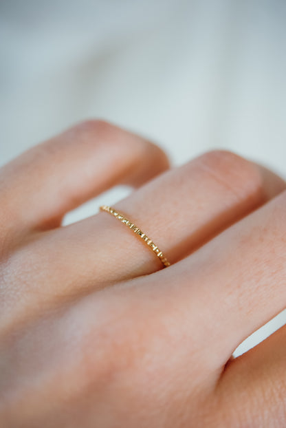 Lined Ring, 14K Gold Fill