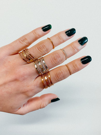 Bead Ring, 14K Rose Gold Fill
