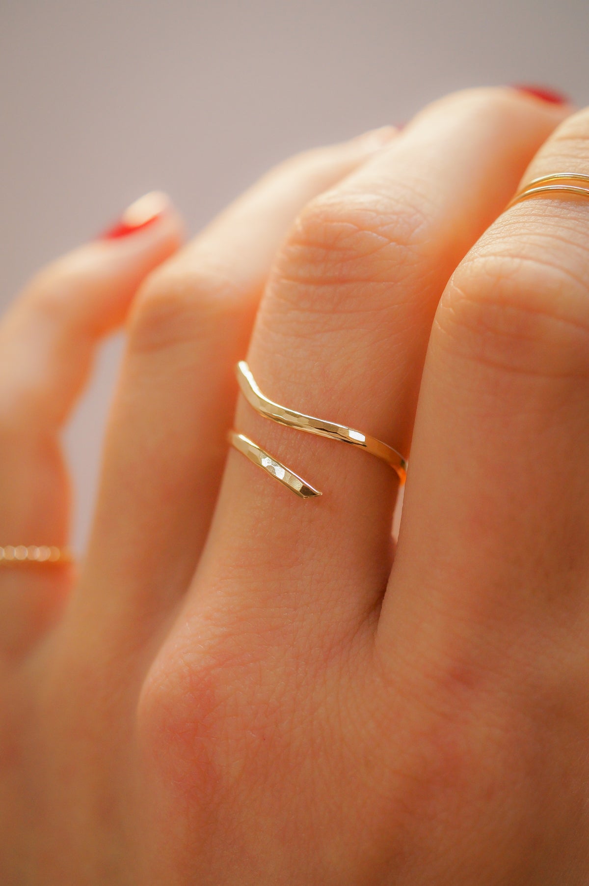 Open Curve Ring, 14K Gold Fill