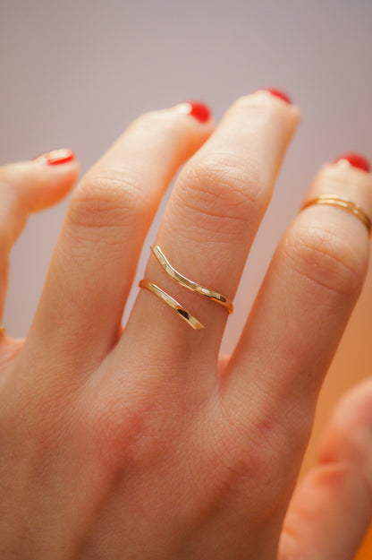 Open Curve Ring, 14K Gold Fill