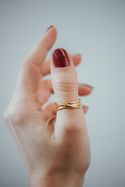 Overlap Ring, 14K Gold Fill