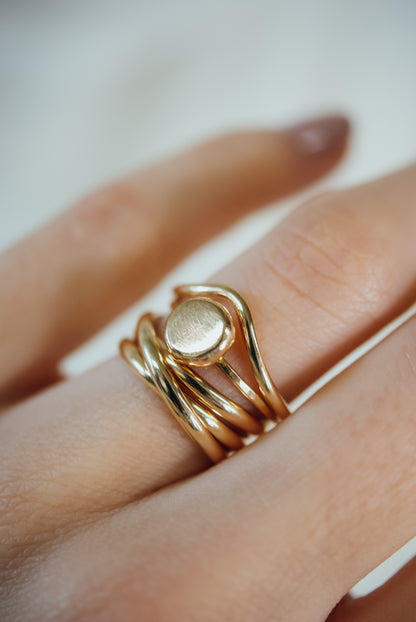 Overlap Ring, 14K Gold Fill