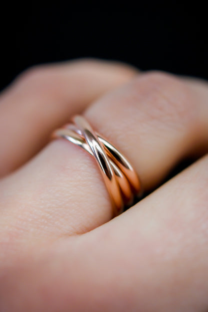 Overlap Ring, 14K Rose Gold Fill