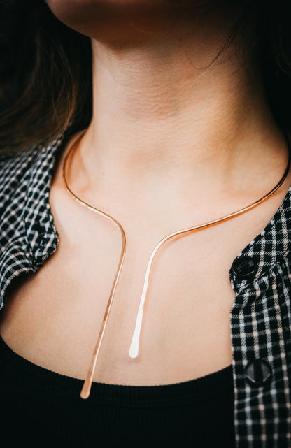 Sunburst Collar Necklace, Gold Fill, Rose Gold Fill, or Sterling Silver