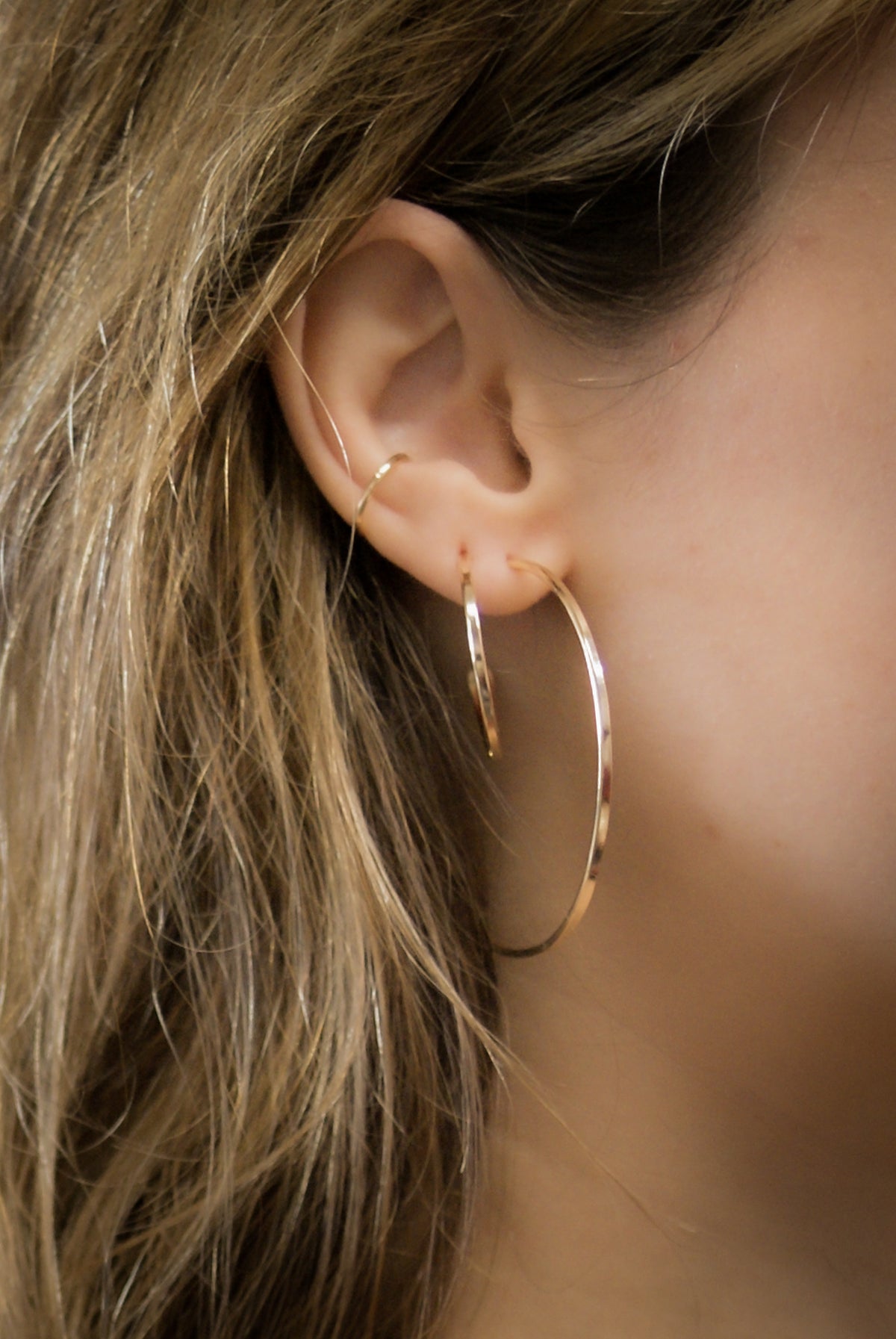 Sunburst Hoop Earrings, Gold Fill, Rose Gold Fill, or Sterling Silver