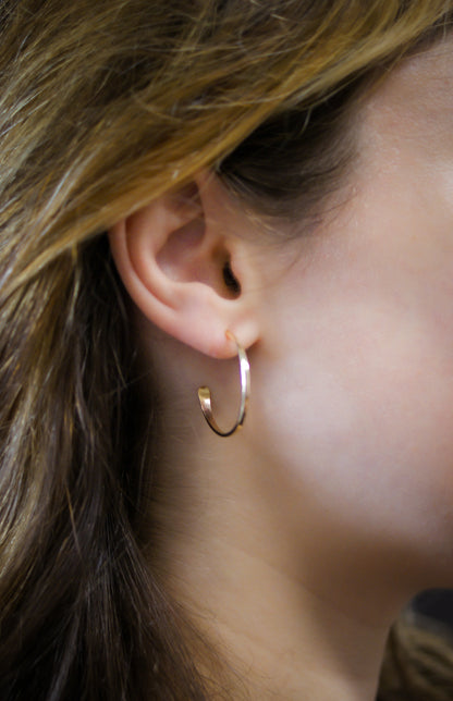 Sunburst Hoop Earrings, Gold Fill, Rose Gold Fill, or Sterling Silver