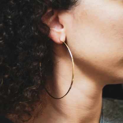 Sunburst Hoop Earrings, Gold Fill, Rose Gold Fill, or Sterling Silver