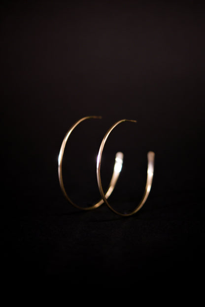 Sunburst Hoop Earrings, Gold Fill, Rose Gold Fill, or Sterling Silver
