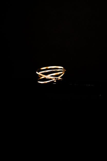 Wraparound Ring, Solid 14K Gold