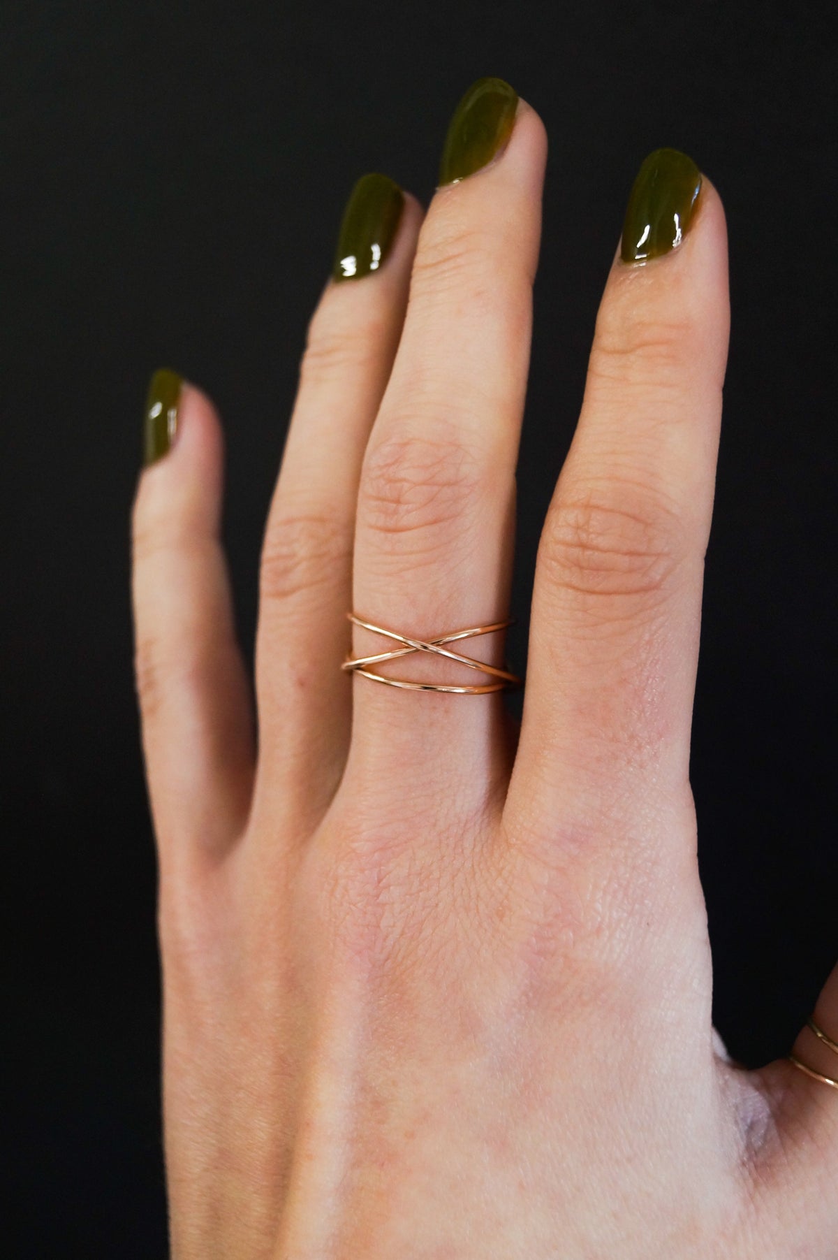 Wraparound Ring, Solid 14K Rose Gold