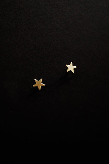 Star Stud Earrings, Gold Fill, Rose Gold Fill or Sterling Silver
