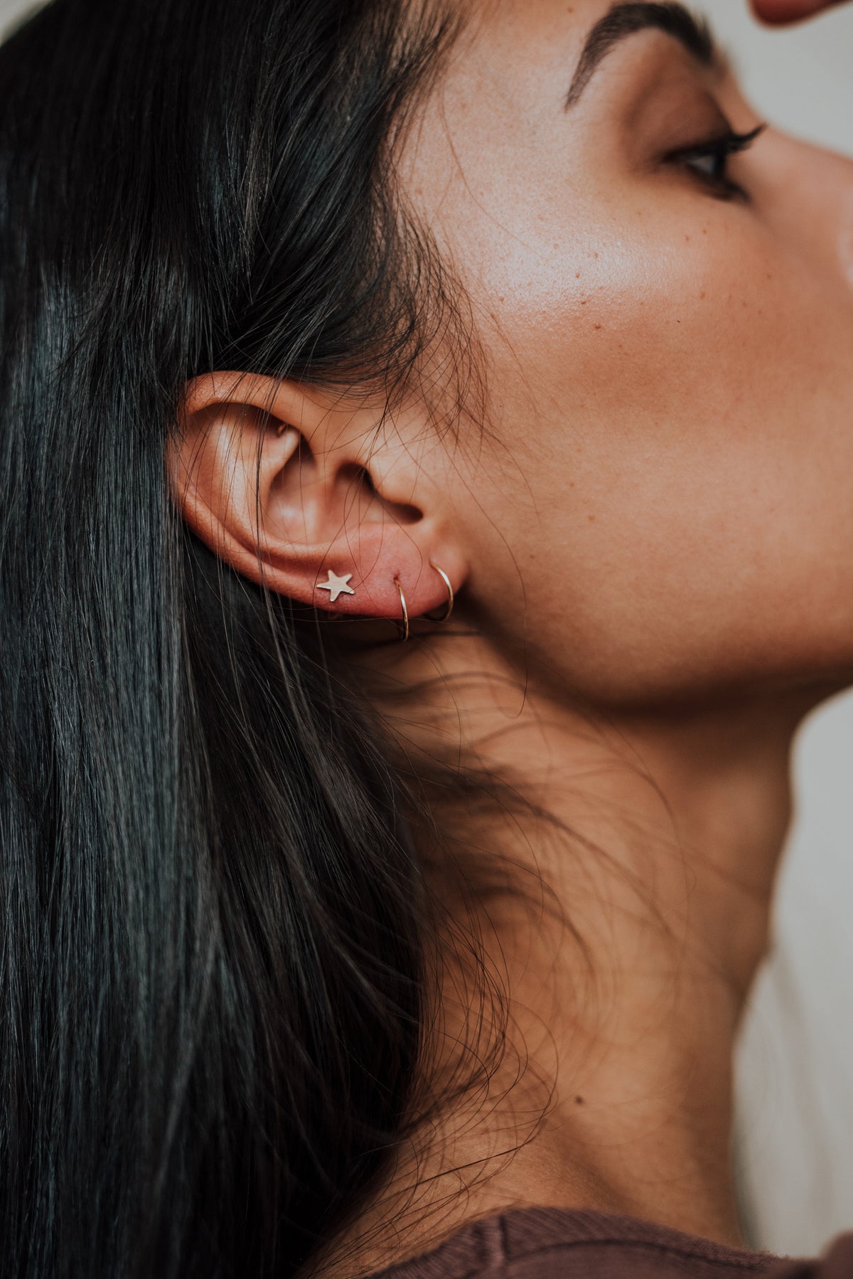 Star Stud Earrings, Gold Fill, Rose Gold Fill or Sterling Silver