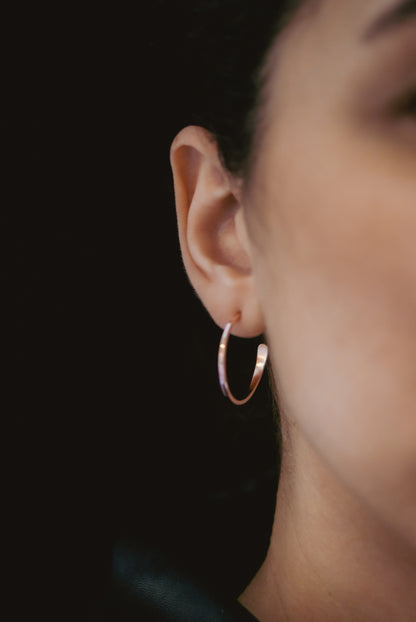 Sunburst Hoop Earrings, Gold Fill, Rose Gold Fill, or Sterling Silver