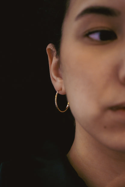 Sunburst Hoop Earrings, Gold Fill, Rose Gold Fill, or Sterling Silver