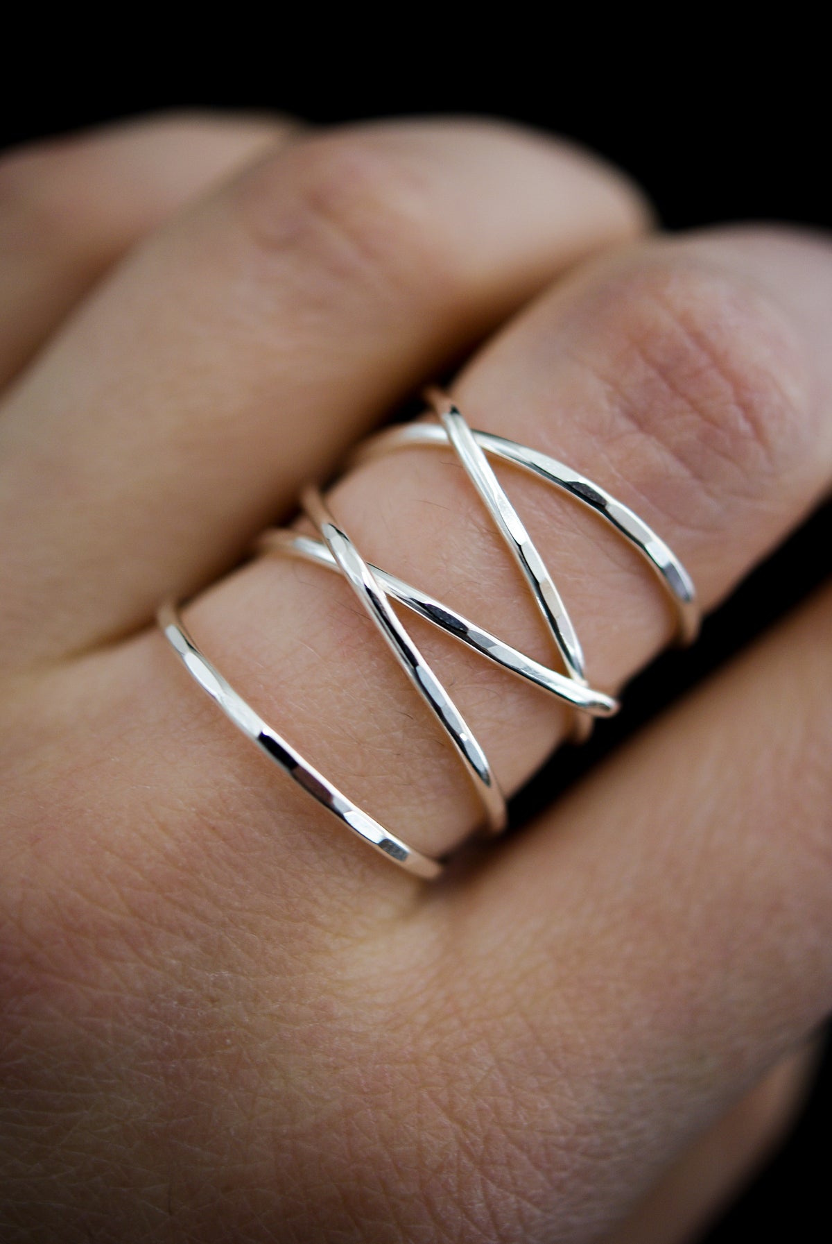 Extra Large Wraparound Ring, Sterling Silver