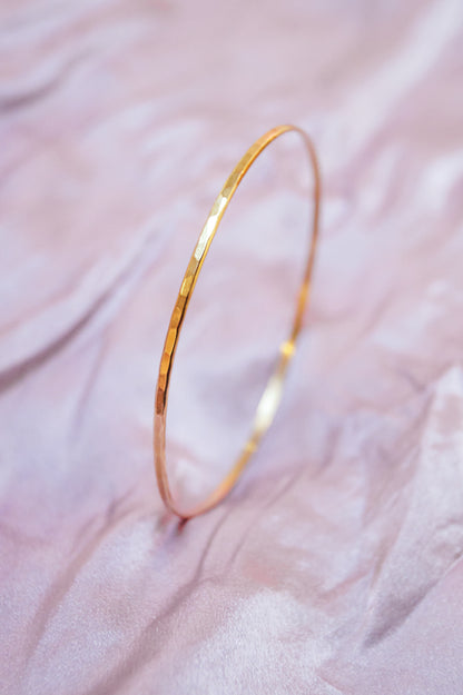 Bangle Bracelet, Gold Fill, Rose Gold Fill or Sterling Silver