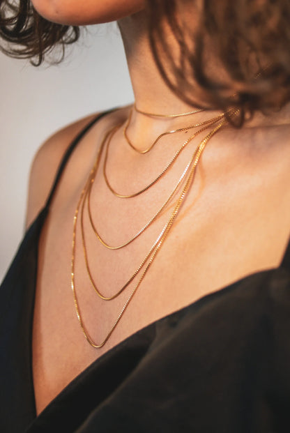 Tiny Monogram Necklace, 14K Gold Fill