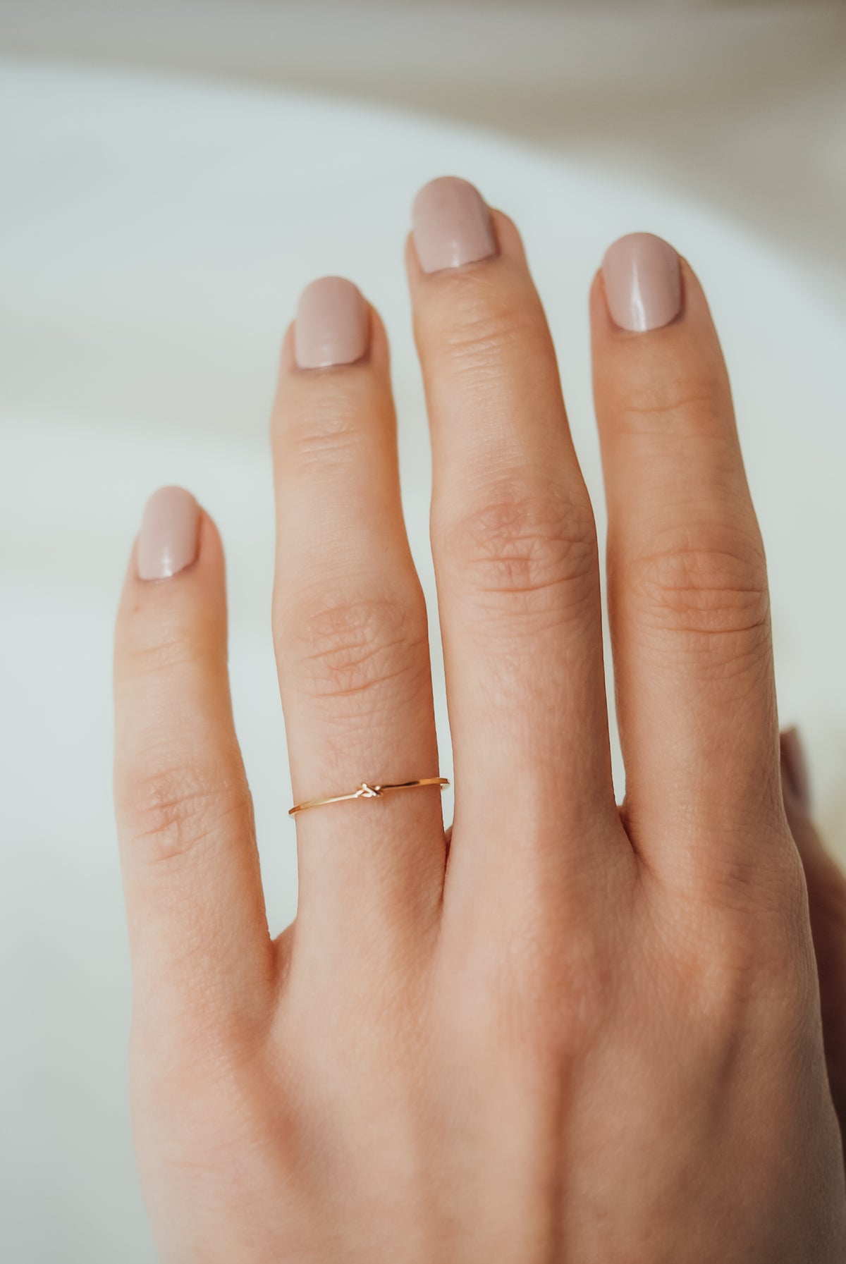 Closed Knot Ring, Solid 14K Gold
