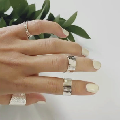 Wide Band, Sterling Silver