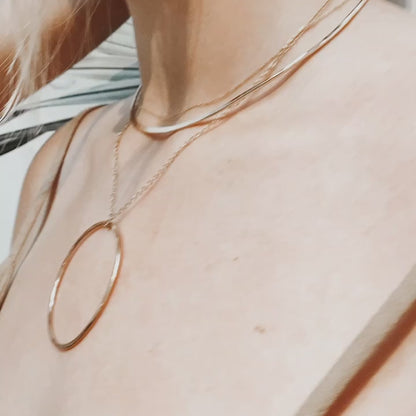 Large Open Circle Necklace
