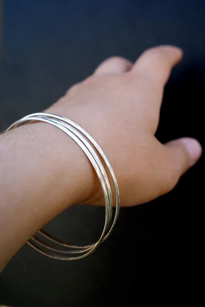 Bangle Bracelet, Gold Fill, Rose Gold Fill or Sterling Silver