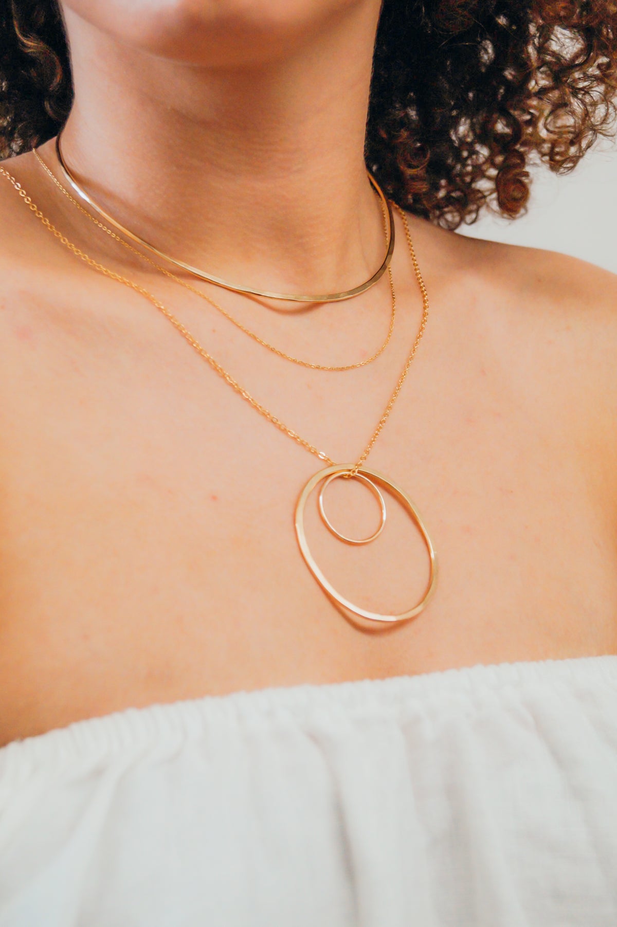 Large Open Circle Necklace