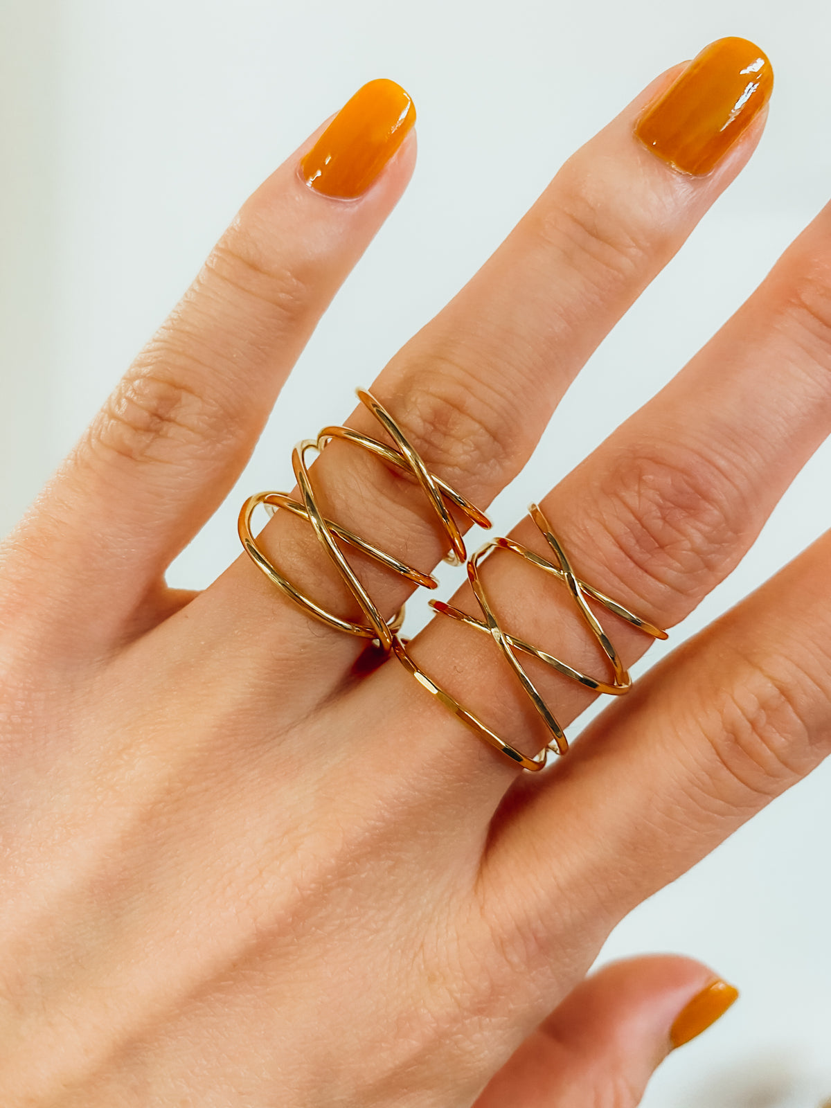 Extra Large Wraparound Ring, Solid 14K Gold