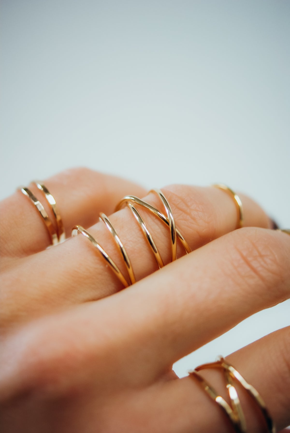 Extra Large Wraparound Ring, Solid 14K Gold