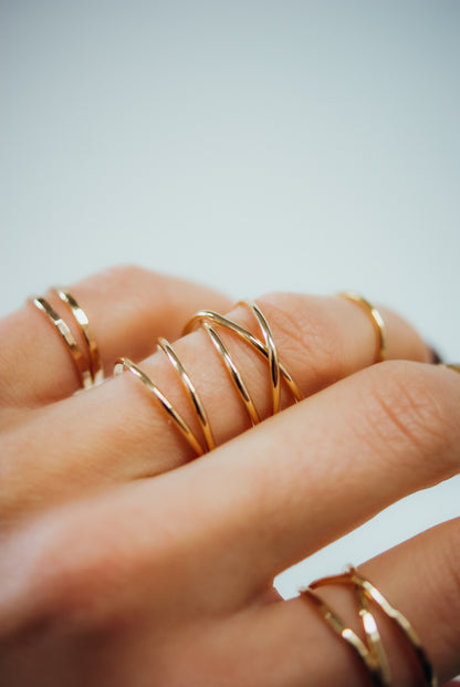 Extra Large Wraparound Ring, Solid 14K Gold