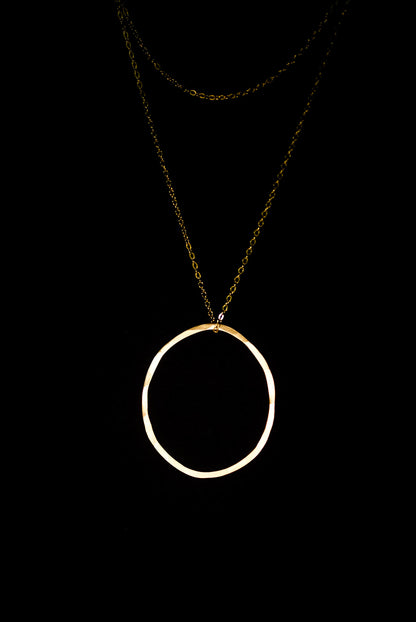 Large Open Circle Necklace