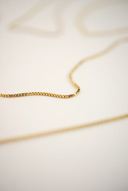 Mid-Length Textured Necklace Set of 2 Chains in Gold Fill, Rose Gold Fill, or Sterling Silver