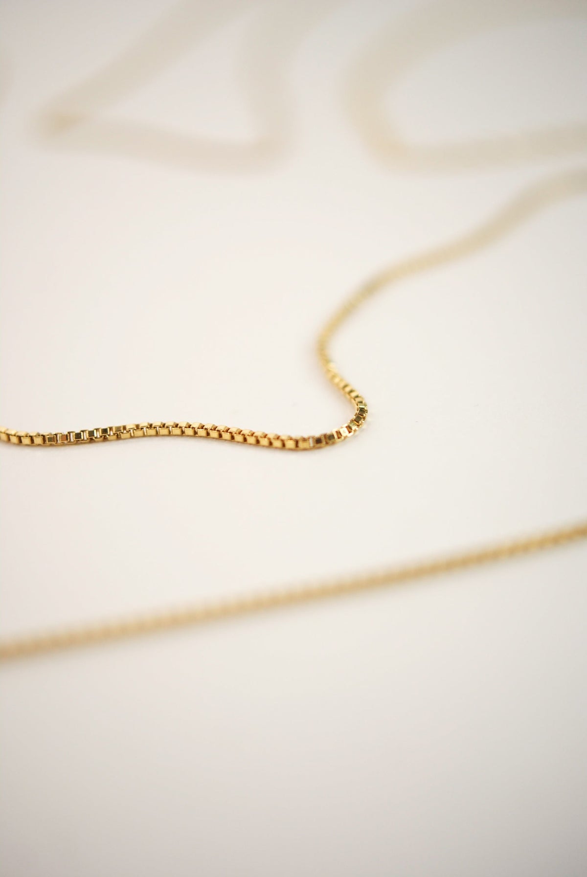 Choker Layering Necklace Set of 2 Chains, 14K Gold Fill